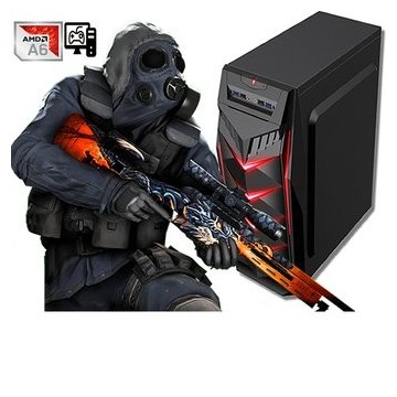PC Mustang Red AMD A6 9500...