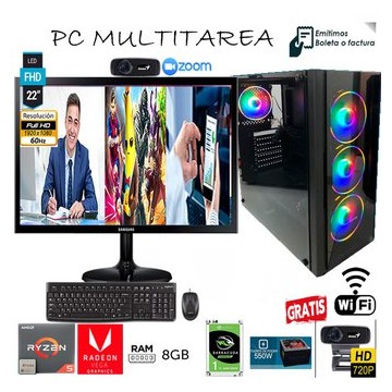 PC RYZEN 5 3400G, 8GB,, LED...